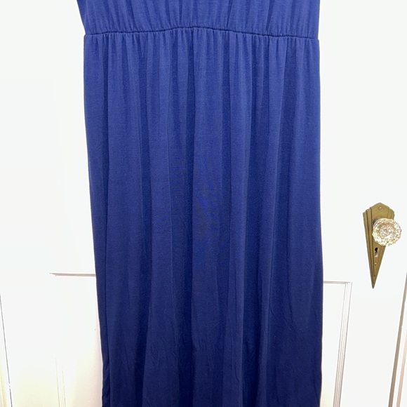 *PRICE FIRM* Faded Glory Navy Maxi Sleeveless Dress - Picture 4 of 8